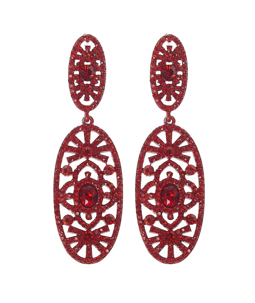 Knight Red Earrings